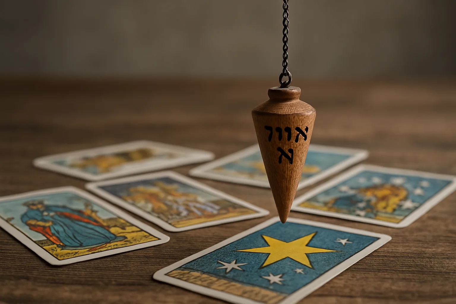 Péndulo hebreo: significado y simbolismo en la tradición del tarot