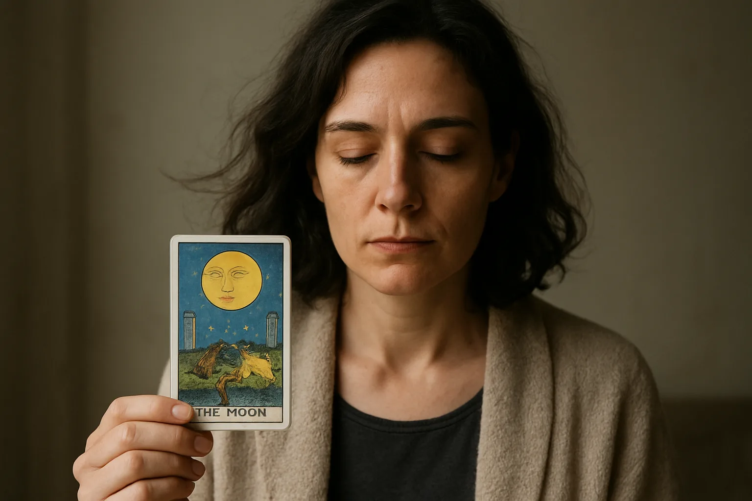 La Luna en el tarot: significado, intuición y sombras interiores