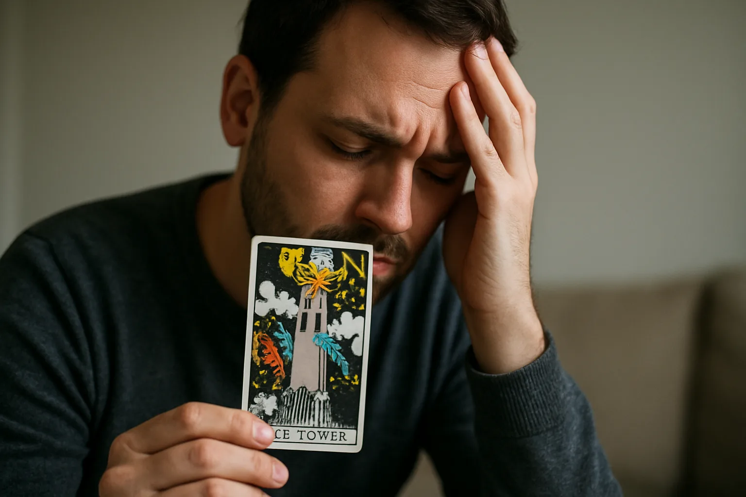 La Torre en el tarot: significado, crisis profunda y proceso de transformación