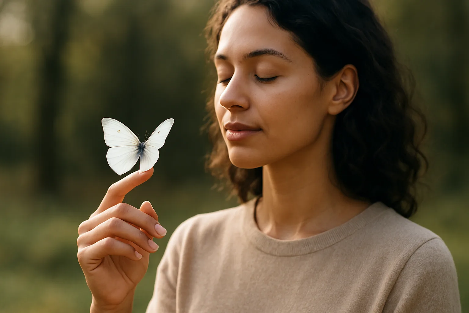 Mariposa blanca: significado espiritual, transformación y esperanza